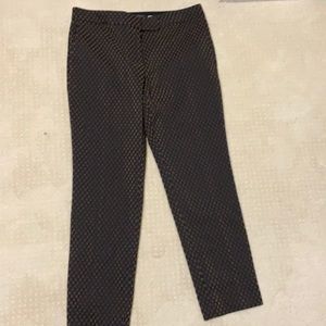 Ann Taylor Pants blue and gold barely worn size 6!